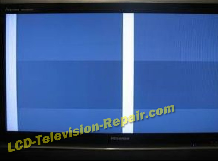 no display but blue screen with vertical white bars no display but blue screen with vertical white bars