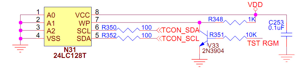 t-con board memory IC circuit t-con board memory IC circuit