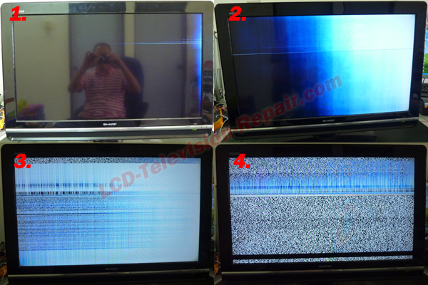 lcd tv no display-distortion problem
