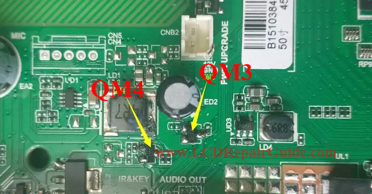 led tv mainboard control circuit 5V_M