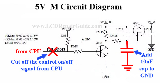 how to fix universal tv mainboard