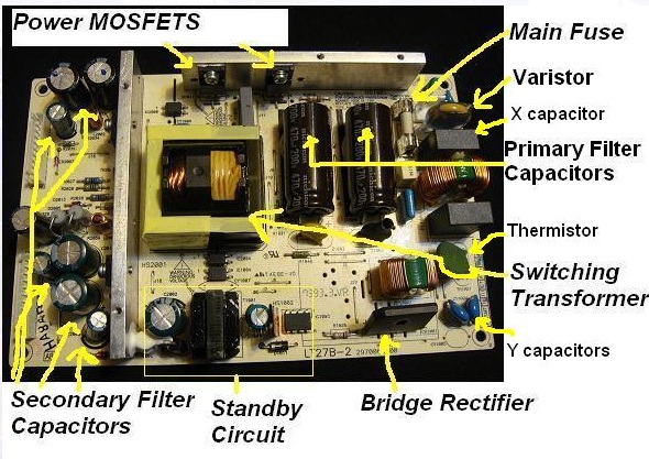 lcd tv power supply psu board