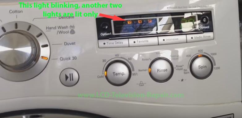 washer le error code