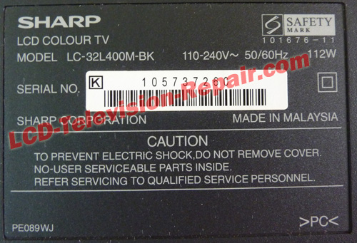 sharp LC32-L400M LCD Tv