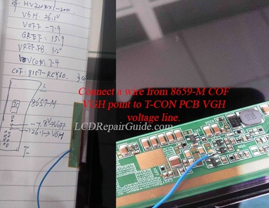 cof 8659 VGH voltage