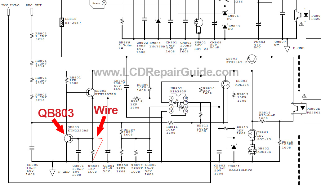 bn44-00264a cause no backlight problem