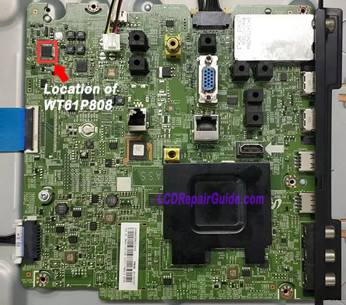 repair samsung smart led tv mainboard mcu wt61p808 repair samsung smart led tv mainboard mcu wt61p808