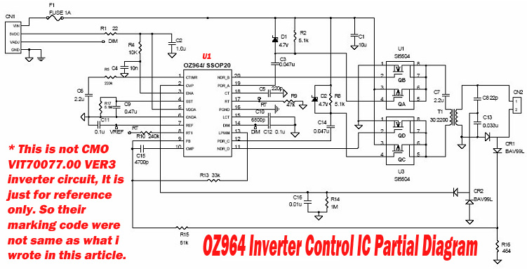 lcd tv inverter circuit diagram lcd tv inverter circuit diagram